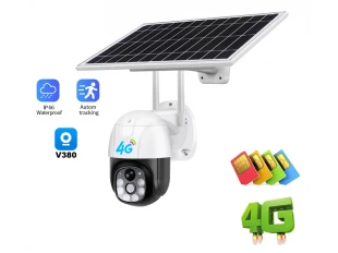 Cameră solară wireless rotativă cu cartelă SIM 4G / WIFI 3MP pentru urmărirea obiectelor