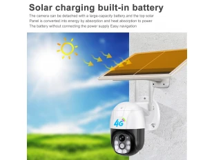 Cameră solară wireless rotativă cu cartelă SIM 4G / WIFI 3MP pentru urmărirea obiectelor