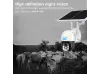 Cameră solară wireless rotativă cu cartelă SIM 4G / WIFI 3MP pentru urmărirea obiectelor