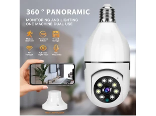 Cameră Wifi cu bec rotativ, 2MP, Full HD, 360°