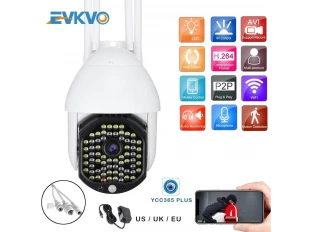 CAMERĂ WIFI FULL HD IMPERMEABILĂ, 2.0MP, 68 LED-uri, ROTATIVĂ LA 320° CU URMĂRIRE A MIȘCĂRII