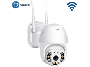 Cameră WiFi rotativă de exterior cu inteligență artificială de 5MP, YCC365, albă