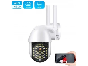 Set de 2 camere video impermeabile WIFI FULL HD 2.0MP 68 LED-uri ROTATIVĂ LA 320° CU URMĂRIRE A MIȘCĂRII