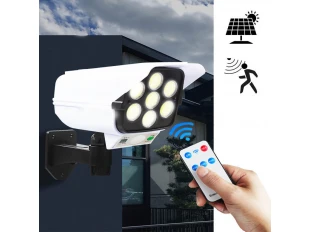 Lampă solară LED cu cameră, tip telecomandă, putere 180W, 77 LED-uri
