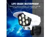 Lampă solară LED cu cameră, tip telecomandă, putere 180W, 77 LED-uri