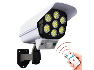 Lampă solară LED cu cameră, tip telecomandă, putere 180W, 77 LED-uri