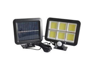 Reflector solar LED BK-128 – 6COB, panou solar separat și telecomandă