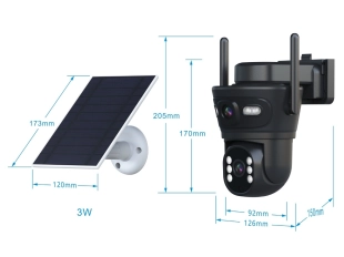 Cameră solară duală LYLU 10 diode - ICsee