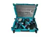 Set de ciocan rotopercutor fără fir, polizor unghiular, cheie, șurubelniță și lampă de lucru cu 3 baterii 36V 8Ah și încărcător KraftRoyal
