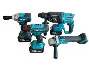 Set de percutor ciocan fără fir, polizor unghiular, cheie și șurubelniță KrafMaster 36V cu 3 baterii 8Ah și încărcător - produs similar