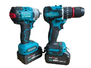 Șurubelniță și șurubelniță de impact fără fir, fără perii, 36V 8AH, într-o cutie KRAFTROYAL