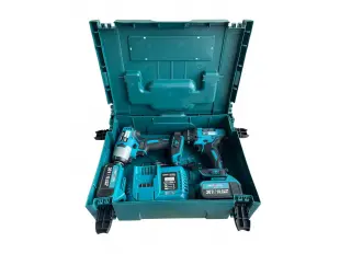 Set șurubelniță de impact fără fir, fără perii, 36V, 8Ah, KraftRoyal - Albastru