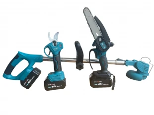 Foarfece fără fir 3 în 1, cuțit de 15 cm cu filtru de ulei și trimmer de 36 V 8,0 A