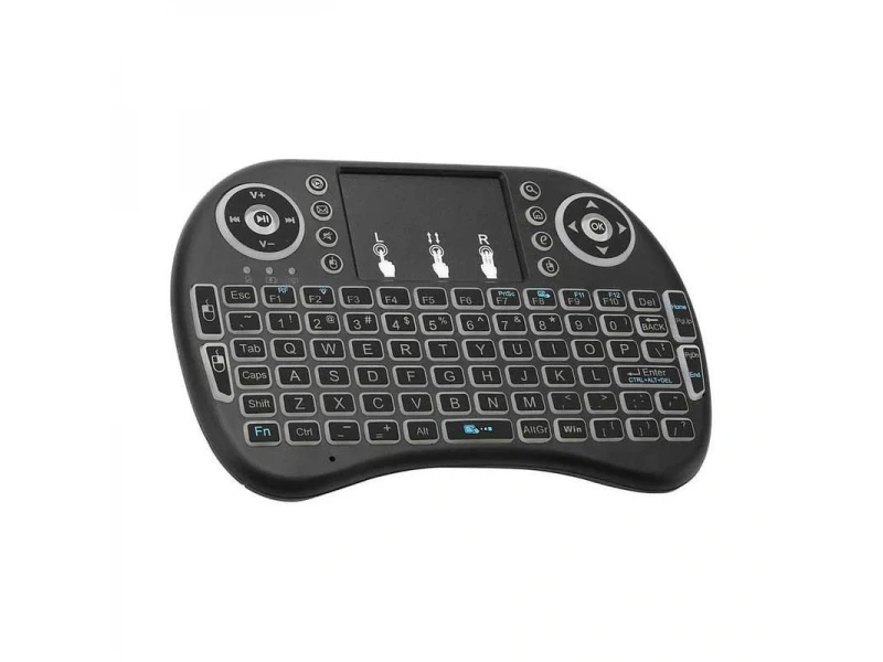Mini tastatură wireless cu touchpad și iluminare din spate Mini tastatură