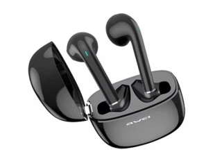 Căști wireless AWEI T28P, Bluetooth 5.0, TWS, negre