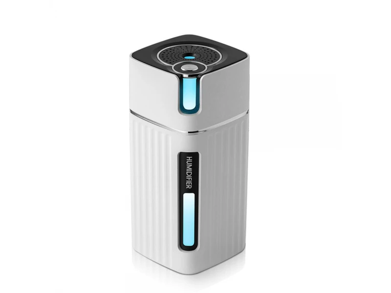 Umidificator de aer cu ultrasunete practic cu lumină de noapte în șapte culori, 300 ml