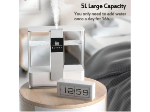 Umidificator hibrid cu ultrasunete cu sterilizare UV, 5l.