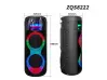 Boxă karaoke iluminată WVNGR ZQS-8223 2x8 inci