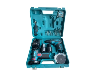 Mini polizor unghiular fără fir și șurubelniță KrafTMaster 24V 6AH + 2 baterii, încărcător și scule
